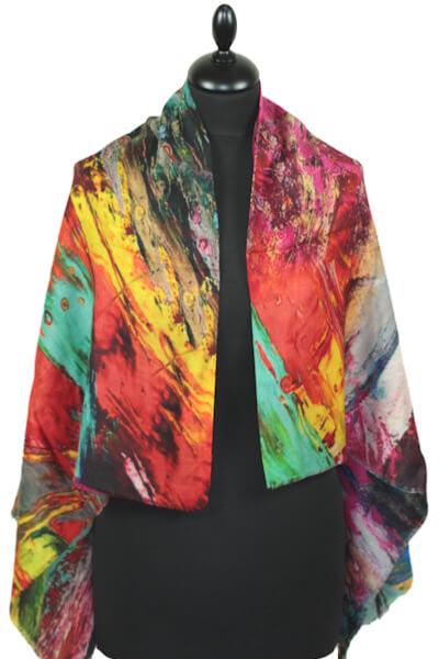 Carré en Laine Artiste