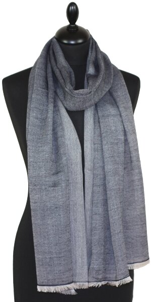 Écharpe en Laine Bleu Marine Foncé
