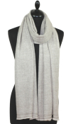 Étole laine et cachemire beige clair