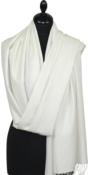 Pashmina blanc cass