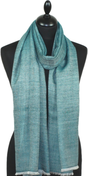 Duck Blue Wool Scarf