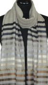 Étole Laine et Soie beige