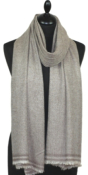 Étole cachemire beige