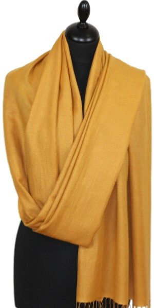 Saffron Yellow Pashmina Scarf