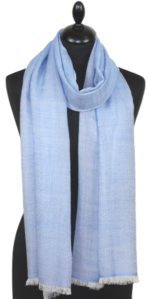 Sky Blue Wool Scarf