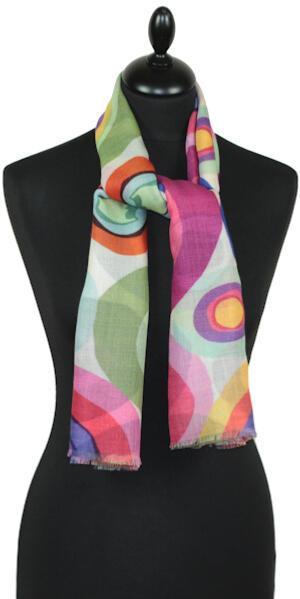 Sixties Wool Square Scarf