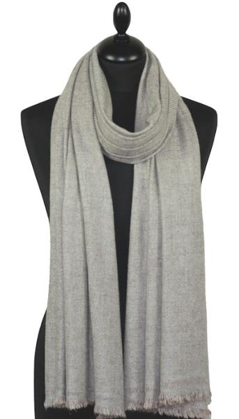 Étole Laine et Cachemire Beige Sable