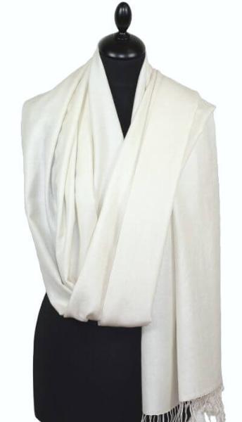 Off-White Pashmina Scarf