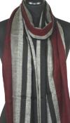 Pashmina Noir-Gris-Rouge