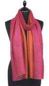 Pashmina Bicolore Fuchsia-Orange