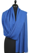 Pashmina Bleu de Mer - Étole Cachemire Soie