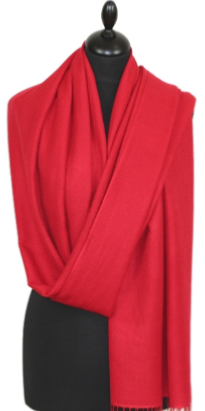 Pashmina rouge Hermès