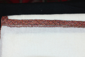 Pashmina ivoire brodé main
