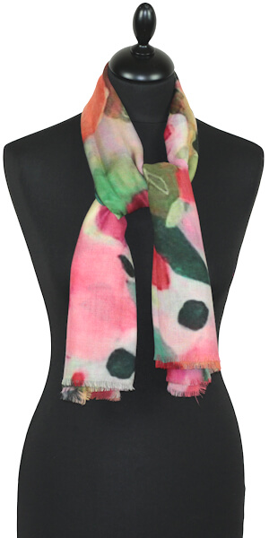 Carré en Laine Jardin des Rêves