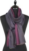 Pashmina Bicolore Marine-Fuchsia
