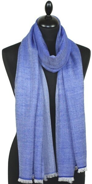 Écharpe en Laine Bleu Klein