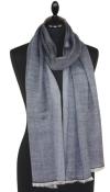 Écharpe en Laine Bleu Marine Foncé