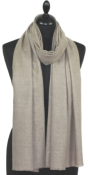 Pashmina beige gris naturel