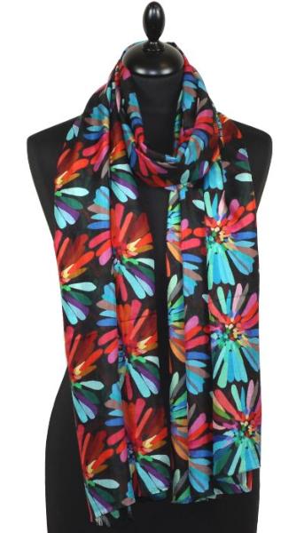 Écharpe en Soie Nuit Étoilée