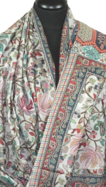 Off-White Embroidered Cashmere Scarf