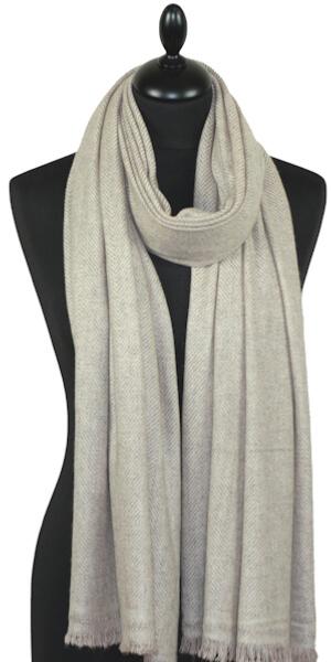 tole Laine et Cachemire Beige Ros