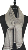 Étole cachemire beige
