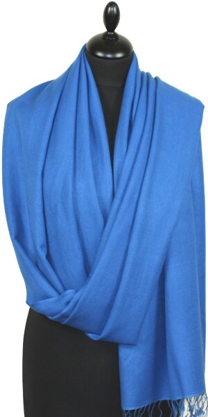 Pashmina Bleu Électrique