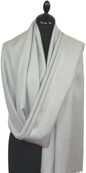 Pashmina gris argent