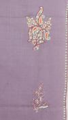 Pashmina Bois de Rose Brodé à la Main