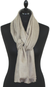 Pashmina gris beige naturel