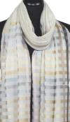 Ecru ivory Wool & Silk Scarf