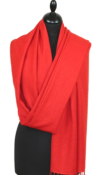 Pashmina Rouge - Étole Cachemire Soie