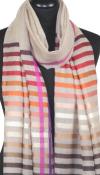Beige Wool & Silk Scarf