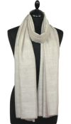Pashmina 100% Cachemire Beige Clair