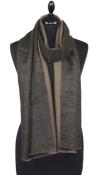 Pashmina Bicolore Noir-Beige