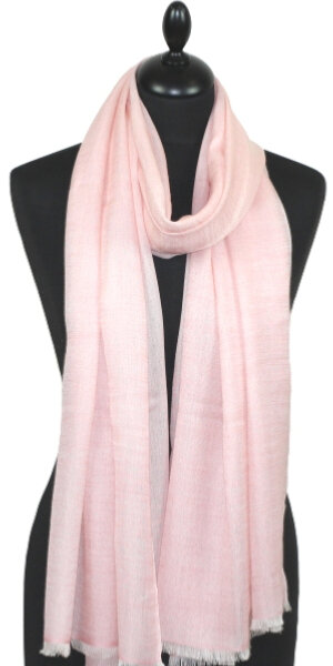 Écharpe en Laine Rose Pâle