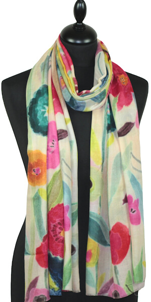 Écharpe Cachemire Mosaïque d’Été