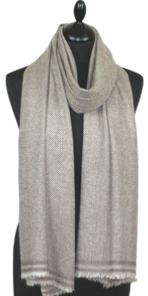 Étole Laine et Cachemire Beige