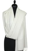 Pashmina blanc cassé