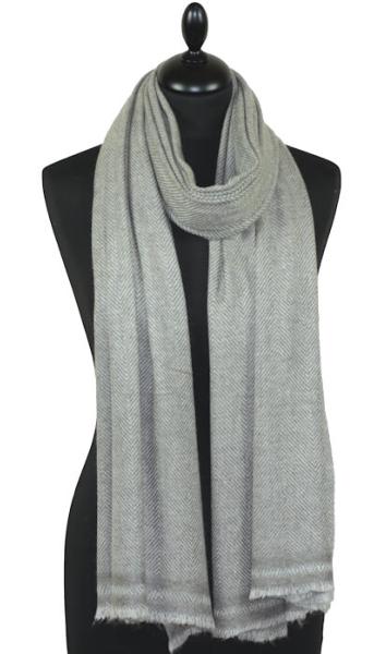 Étole Laine et Cachemire Beige-Taupe