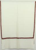 Pashmina ivoire brodé main