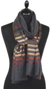 Dark grey Wool & Silk Scarf