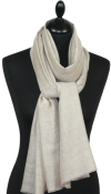 Pashmina 100% Cachemire Beige Clair