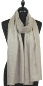 Pashmina gris beige naturel