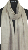 Pashmina gris beige naturel