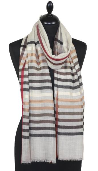 Étole en Laine et Soie Beige