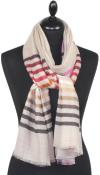 Beige Wool & Silk Scarf