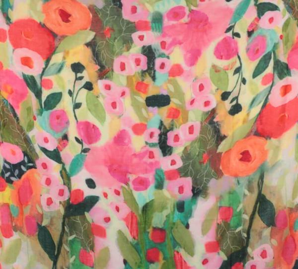 Carré en Laine Jardin des Rêves