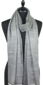Châle en laine gris