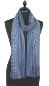 Écharpe Cachemire bleu jean